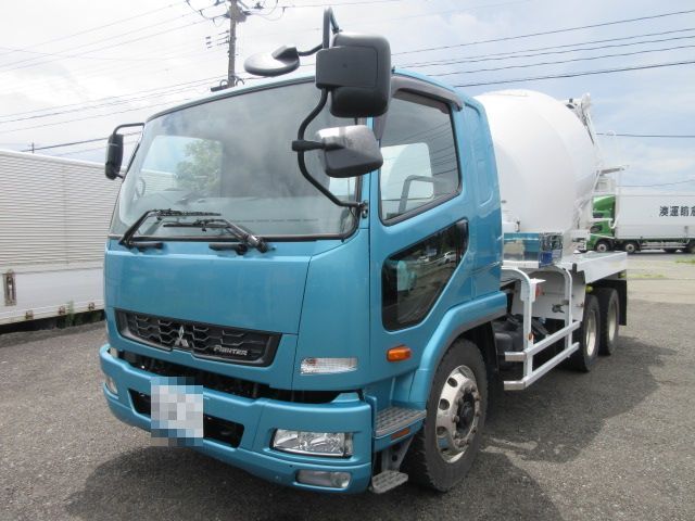 三菱 H26 ファイター 3軸2デフ ミキサー車 ドラム容量9.8㎥ 車検付 画像1