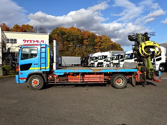 日野 H27 レンジャー 増トン 原木運搬クレーン 積載6.9t 荷台長430 原木車 画像4